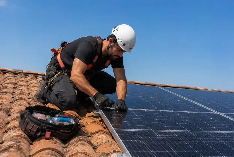 Maintenance et monitoring de panneaux solaires à Erbray