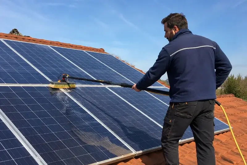 Nettoyage et entretien de panneaux solaires à Erbray